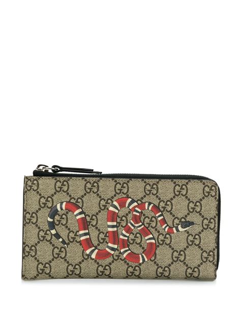 apricot snalke Gucci wallet